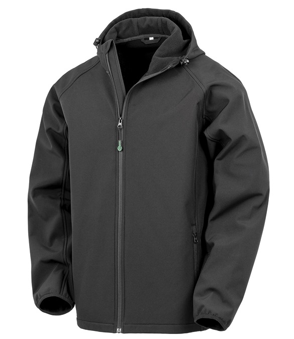 Recycled 3-layer printable hooded softshell