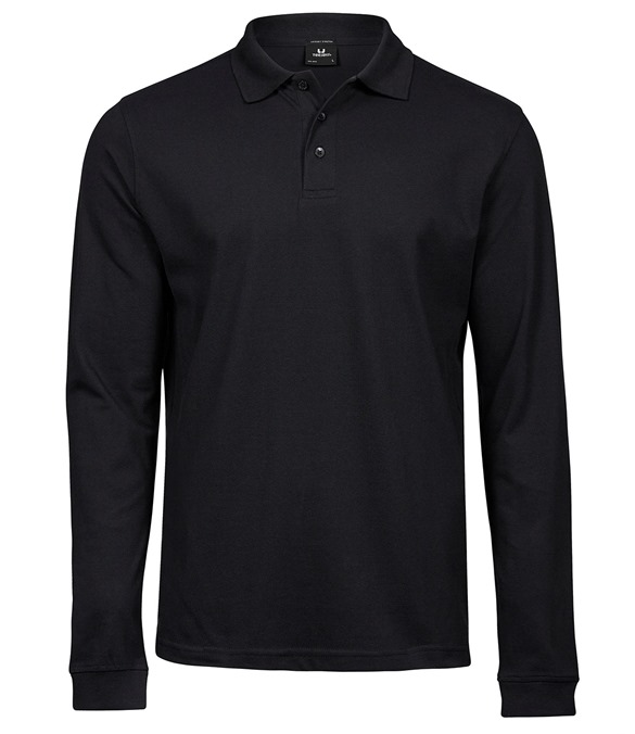 Luxury stretch long sleeve polo (1406)