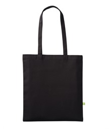 Premium organic canvas shopper long handle