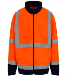 High visibility full-zip fleece