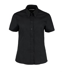 Women's corporate Oxford blouse short-sleeved (tailored fit)