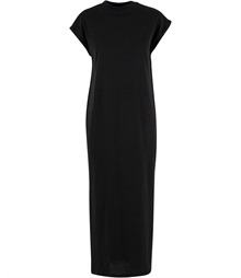 Women?s long extended shoulder dress
