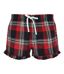 Women's tartan frill shorts