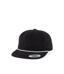 YP Classics unstructured corduroy cap with braided rope