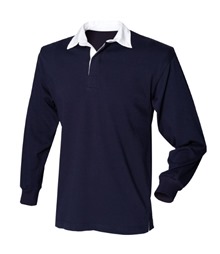 Kids long sleeve plain rugby shirt