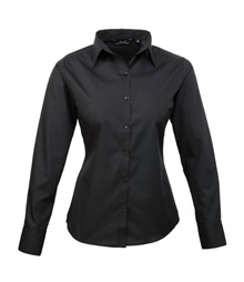 Women's poplin long sleeve blouse