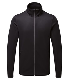 Men's spun dyed sustainable zip-through sweatshirt