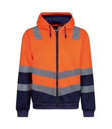 Pro hi-vis full zip hoodie