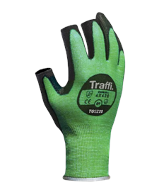 Traffi X-DURA 3 DIGIT PU Cut Level C Safety Glove (PACK 10)