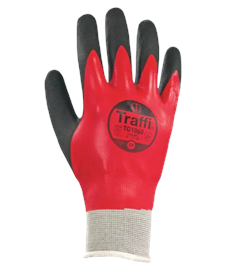 Traffi WATER RESISTANT NITRILE Cut Level A Safety Glove (PACK 10)