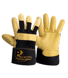 Signature Hide Rigger Gold Gloves (Pack 10 Pairs)