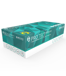 Pro.Tect Green HD Chemical Protection Nitrile Gloves (Case Of 10 Boxes / 100 Gloves Per Box)