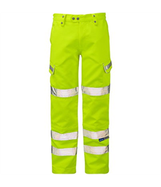 PULSAR Hi-Vis Cargo Trousers with Kneepad Pockets