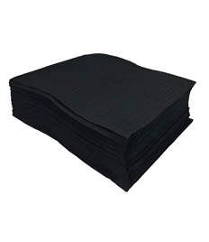 Select Black Lap Cloths  Sold as a case of 10 packs (50 units per pack)