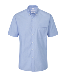 Bray Silver S/S Slim-Fit Oxford Shirt